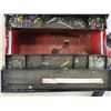 Image 3 : Red Fold Out Tool Box with Some Bits, Roller Stand