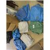 Image 1 : Box with 10 Assorted Tarps - Various Sizes
