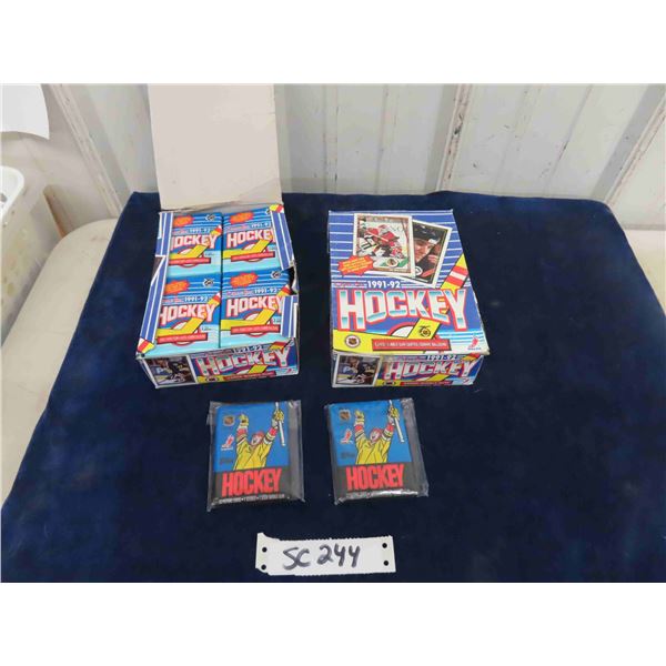 (2) 1991/92 O-Pee-Chee Hockey Boxes & (2) 1988/89 Sealed Topps Hockey Packs