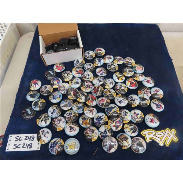 Vintage NHL Roxx + Hockey Puck Pogs