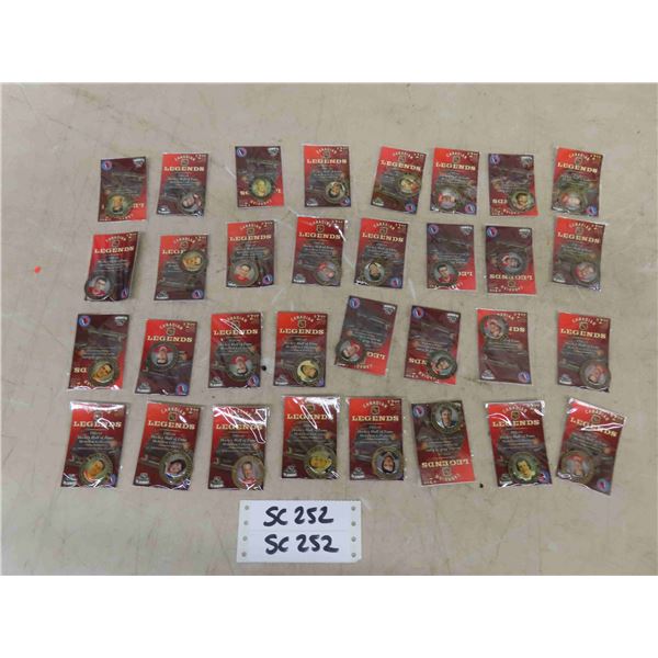 NHL Hall of Fame Pins Lot - 32 Total - some Doubles