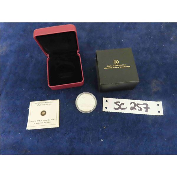 2011 1/2oz. Silver Highway of Heroes $10 Coin 