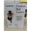 Image 4 : 4 New , Never Opened, Outdoor NOMA Wall Lanterns- Black + Brass Looks/ Finish -