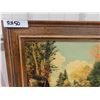 Image 2 : Signed Framed Oil Painting R. Crawford Rocky Creek 23" x 29"