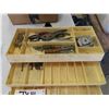 Image 3 : Fishing Tackle Box with Assorted Tools - Screwdrivers, Pliers, Crescent Wrenches