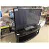Image 2 : Panasonic 50" Flat Screen TV with Glass Top Entertainment Stand - Includes Remote