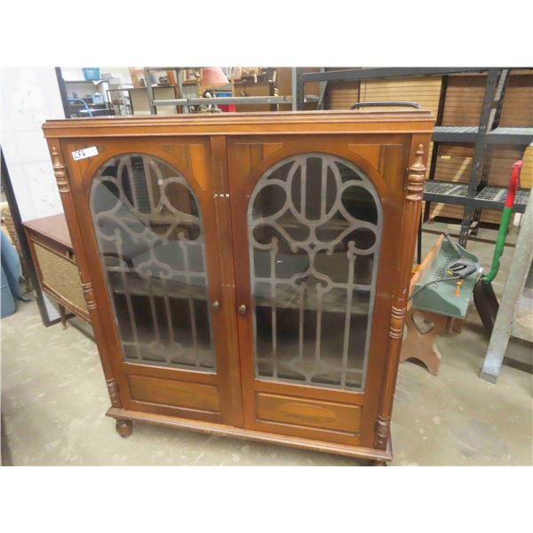 Vintage China Cabinet 12" x 45" x 52" 