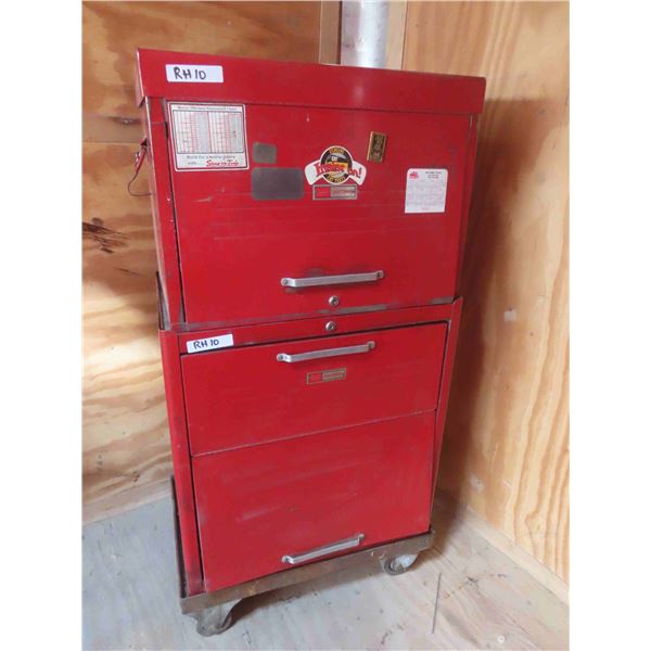 Craftsman 2 Piece Mechanics Tool Box ; 12 Drawer Top Box 17" x 19" x 26" +