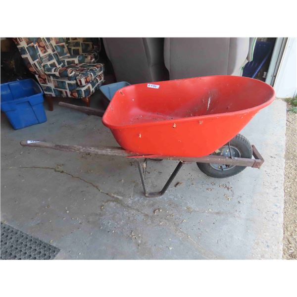 Wheelbarrow with Rubber Wheel