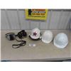 Image 1 : 3 Hard hats with Liners & 2 Pair of Headphones