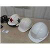 Image 2 : 3 Hard hats with Liners & 2 Pair of Headphones