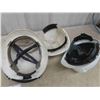 Image 3 : 3 Hard hats with Liners & 2 Pair of Headphones