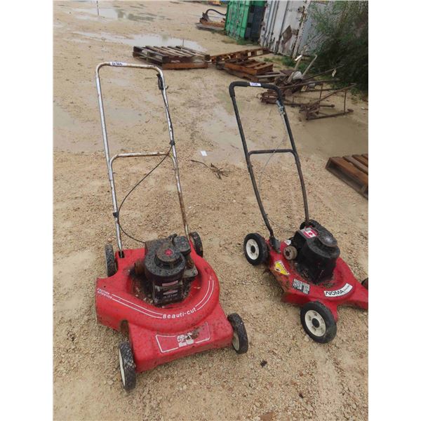 (2) 20" Push Mowers - tight motors but turn - have been sitting