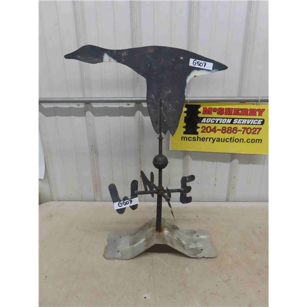 Cool Folk Art Weather Vane - Goose Flying