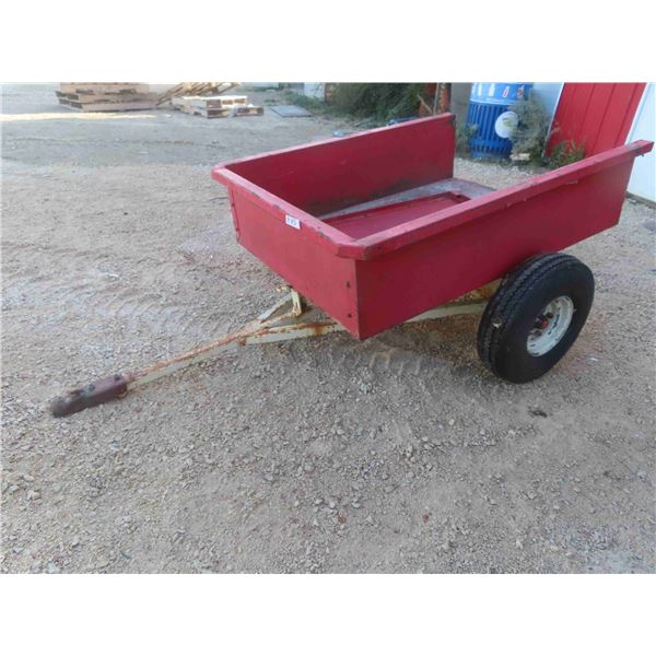 Yard Tilt Box Trailer with Good Sized Tires - Box 12" x 36" x 48" + Tires S70-8
