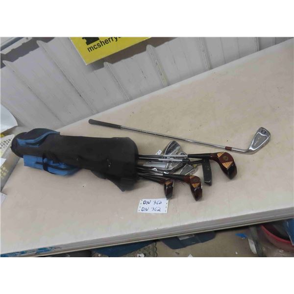 10pc Wilson Ladies Gold Clubs with Bag