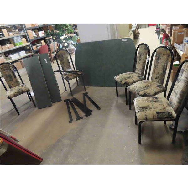 Kitchen Table 42" x 60" with (2) 12" Leaves - Total 42" x 84"  & 6 Chairs