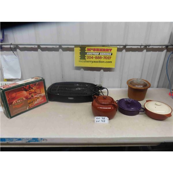 Hamilton Beach Indoor/ Outdoor Grill, Crockery Pots, Cook wear