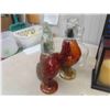Image 6 : Lamp, Rooster Canister, Candle, Vase, Jar Wine Glasses ( Country Class ) 