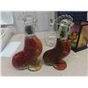 Image 7 : Lamp, Rooster Canister, Candle, Vase, Jar Wine Glasses ( Country Class ) 