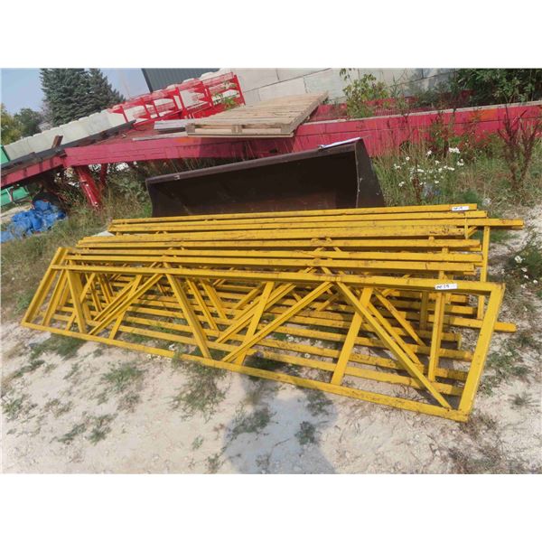 9 Commercial Racking Uprights 24" x 144"