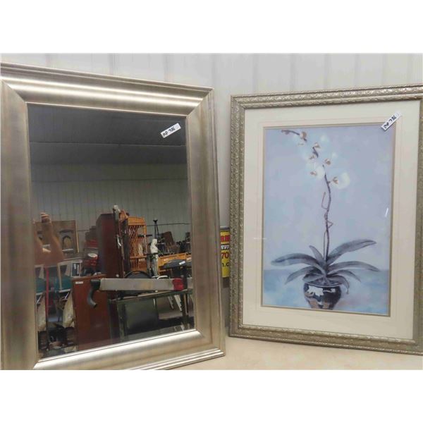 Mirror & Lily Picture - Both 34" x 46"
