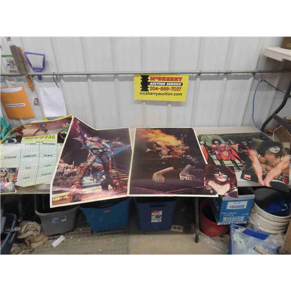 Various Vintage Kiss Posters