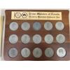 Image 2 : 1970 Prime Ministers of Canada Coin / Medallions on Wooden Display Board