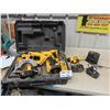 Image 1 : DeWalt 18V Cordless Tools; Saws, Drills, Charger, Battery, Case 