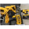 Image 3 : DeWalt 18V Cordless Tools; Saws, Drills, Charger, Battery, Case 