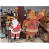 Image 1 : 2 Wooden Santa Claus Displays ; 68" up to 40" wide & 53" up to 34" Wide