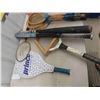 Image 2 : Tennis + Badminton Rackets Plus Wood + Aluminum Bats