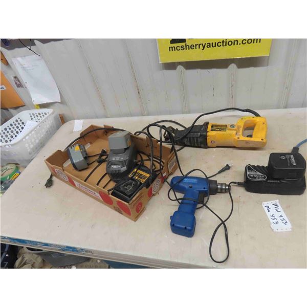 DeWalt Power Reciprocating Saw, DeWalt 12V Charger, Maximum Mastercraft 