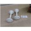 Image 5 : (2) 1500 Watt Heaters, Lamp, (2) 3lb Dumbbells