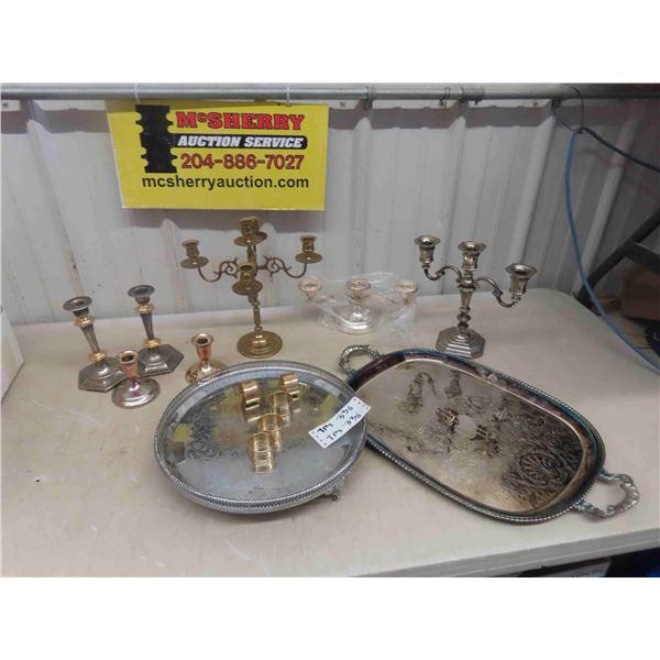 Silverware, Candle Holder, Trays