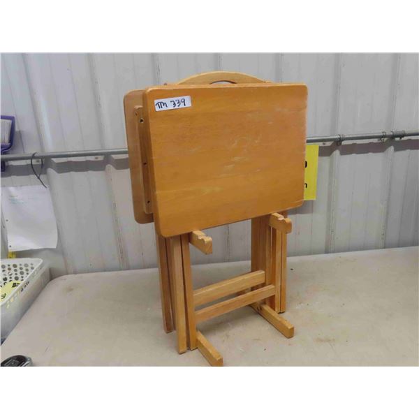 2 Wooden TV Tables & Stand