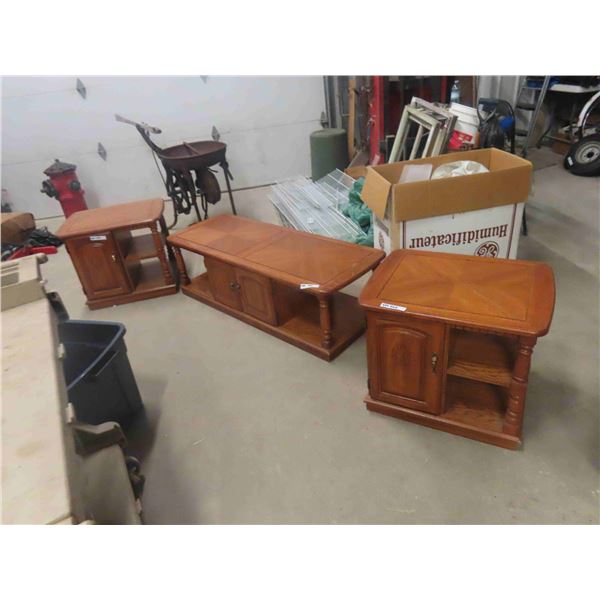 Coffee Table 16" x 20" x 54" & 2 End Tables 20" x 21" x 26" 