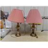 Image 1 : Set of Brass Electric Table Lamps