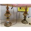 Image 2 : Set of Brass Electric Table Lamps