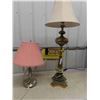Image 1 : 2 Electric Table Lamps ; 1 Modern, 1 Mid Century