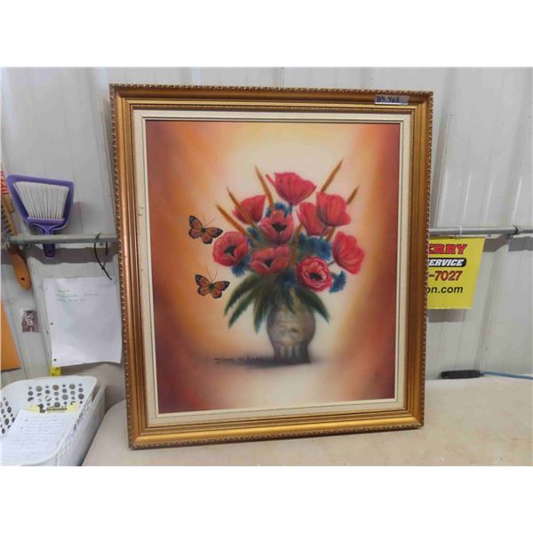 Framed Painting on Canvas by Stephan Romanyk 31" x 36" 