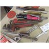 Image 3 : Pipe Wrench, Crescent, Brass Punch, Hack Saw, 1/2" Air Ratchet, plus more