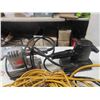 Image 3 : Extension Electrical Cords, 4 Power Tools; (2) Drills, (2) Sanders, Flashlight