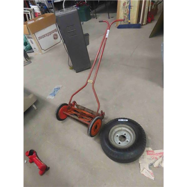 Teco Reel Mower - Vintage & 4.80/4.00-8 Trailer Tire with Rim 