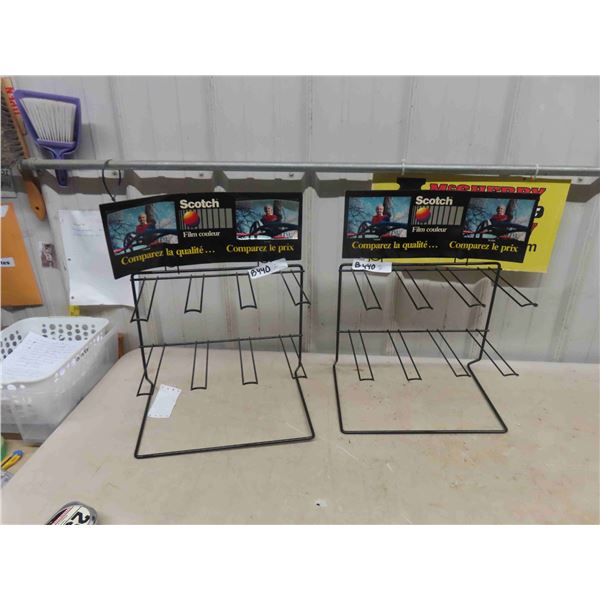 (2) Store Counter Display Rack 9" x 14" x19"