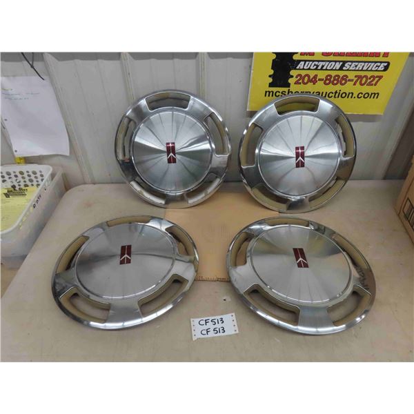 Set of 4 Oldsmobile Hubcaps 15.5" Diameter