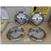 Image 1 : Set of 4 Oldsmobile Hubcaps 15.5" Diameter