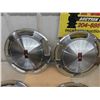 Image 3 : Set of 4 Oldsmobile Hubcaps 15.5" Diameter
