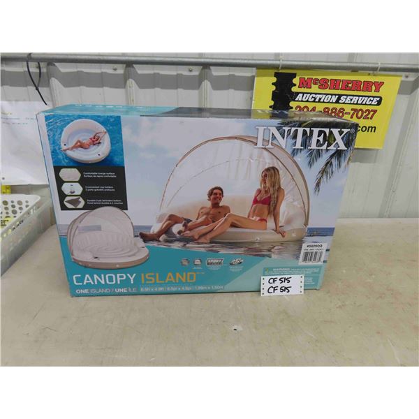 Intex Inflatable Canopy Island 4.9' x 6.5' New in Open Box