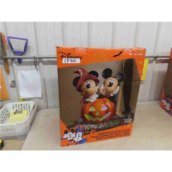 Disney Mickey + Minnie Halloween Pumpkin with Lights and Music New in Box